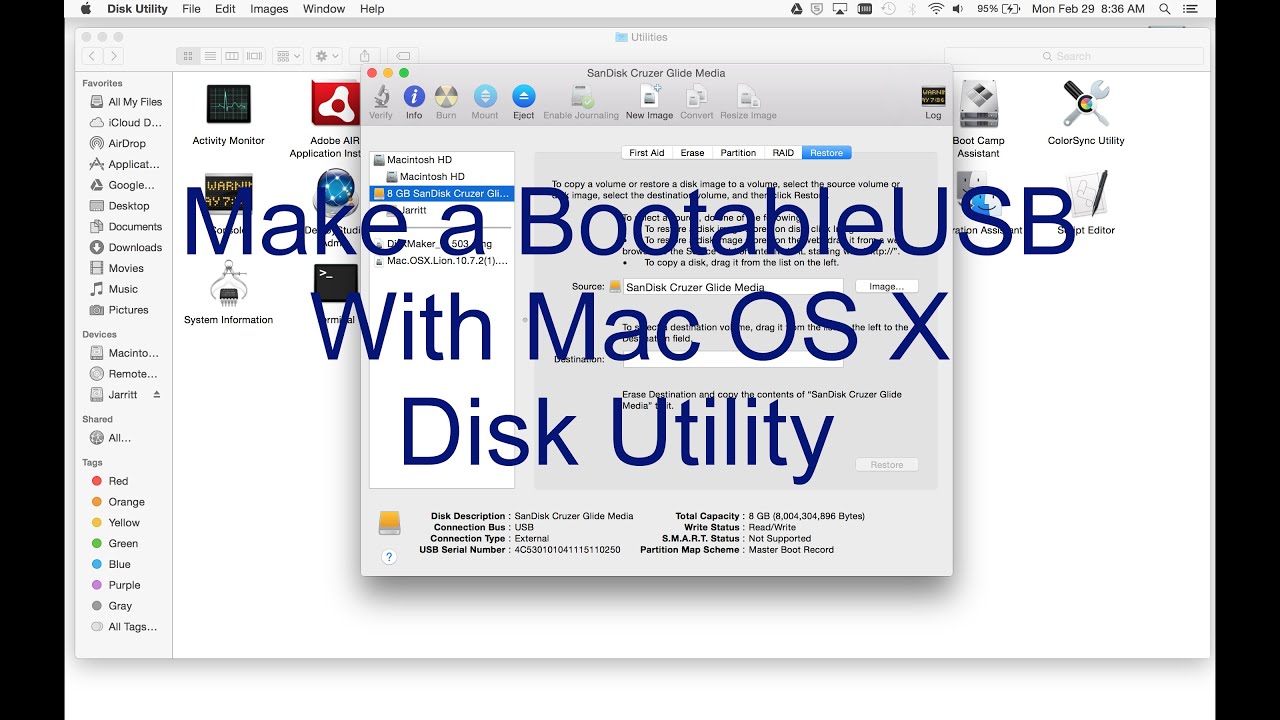 make usb bootable for mac